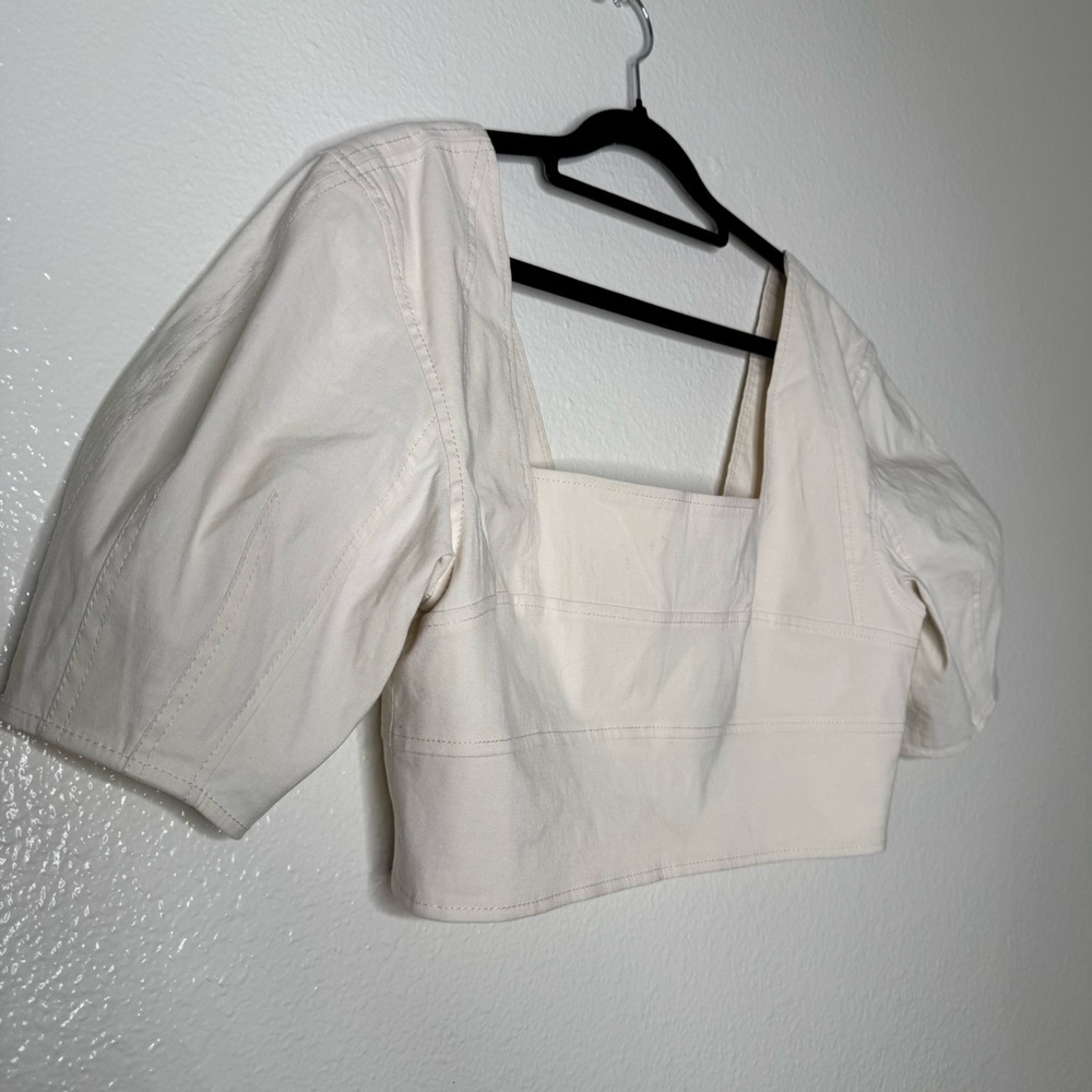 A.L.C. Linen Blend Gianna Top size 12 - Picture 5 of 12